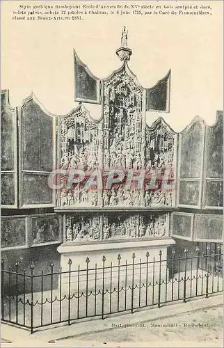 Cartes postales Style gothique flamboyant Ecole d Anvers fin de xv siecle