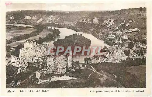 Ansichtskarte AK Le Petit Andely Vue panoramique et le Chateau Gaillard