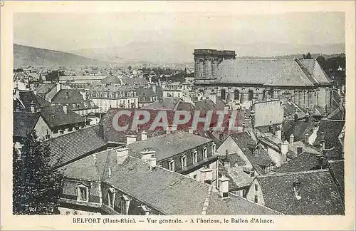 Cartes postales Belfort Haut Rhin Vue generale A l horizon le Ballon d Alsace