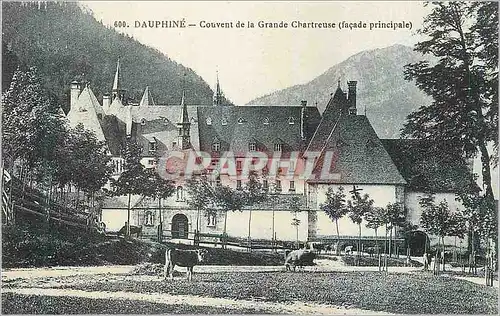 Cartes postales Dauphine Couvent de la Grande Chartreuse facade principale