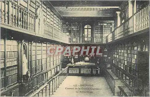 Cartes postales Dauphine Couvent de la Grande Chartreuse La Bibliotheque