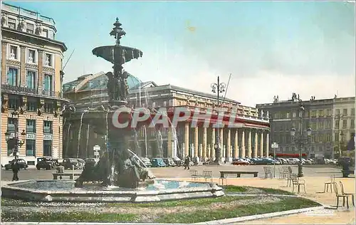 Cartes postales moderne Bordeaux Gironde Place de la Comedie