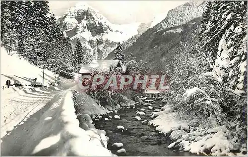 Moderne Karte Sixt Hte Savoie Le Giffre la route du Fer a Cheval et le Tenneverge