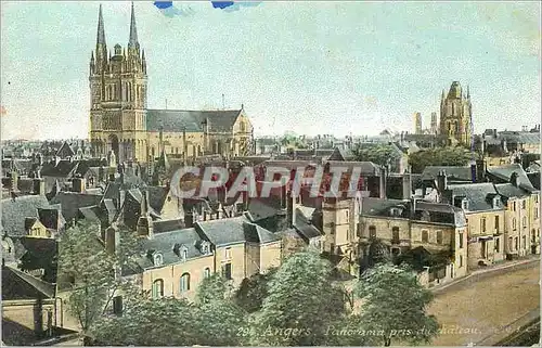 Cartes postales Angers Panorama pris du chateau