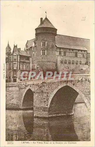 Cartes postales Laval Le Vieux Port et le Donjon du Chateau