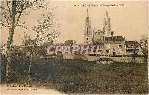 Cartes postales Pontmain Vue generale