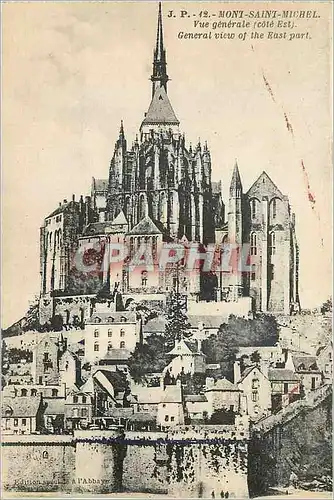 Ansichtskarte AK Mont Saint Michel Vue generale cote Est