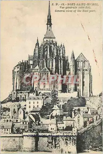 Cartes postales Mont Saint Michel Vue generale cote Est