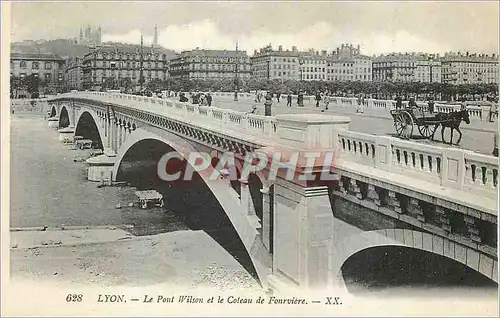 Cartes postales Lyon Le Pont Wilson et le Coteau de Fourviere