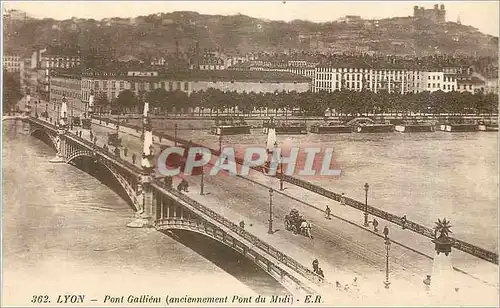 Ansichtskarte AK Lyon Pont Gallieni anciennement Pont du Midi Tramway