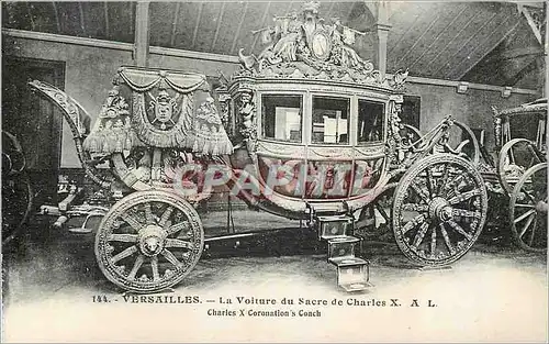 Cartes postales Versailles La Voiture du Sacre de Charles X