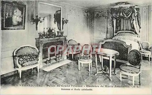 Ansichtskarte AK Versailles Palais du Grand Trianon Chambre de Marie Antoinette