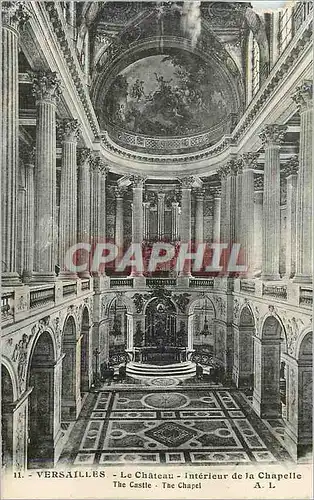 Ansichtskarte AK Versailles Le Chateau Interieur de la Chapelle Orgue