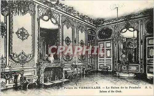 Cartes postales Palais de Versailles Le Salon de la Pendule