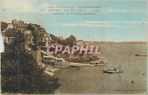 Cartes postales Cote d Emeraude Dinard Bric a brac Au loin Saint Malo