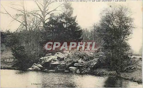 Cartes postales Le Vesinet Le Lac Interieur La Grotte L Abeille