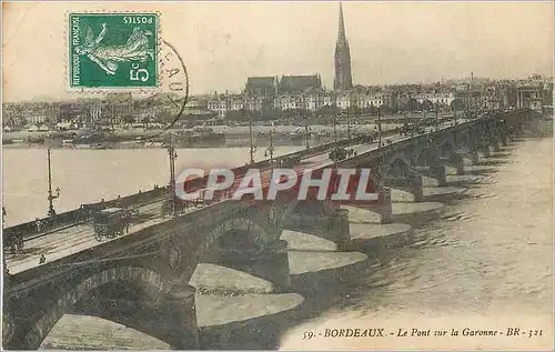 Cartes postales Bordeaux Le Pont sur la Garonne