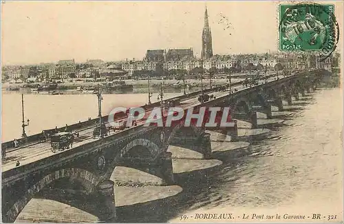 Cartes postales Bordeaux Le Pont sur la Garonne