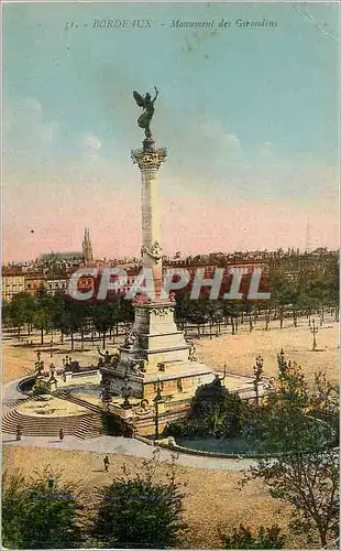 Cartes postales Bordeaux Monument des Girondins