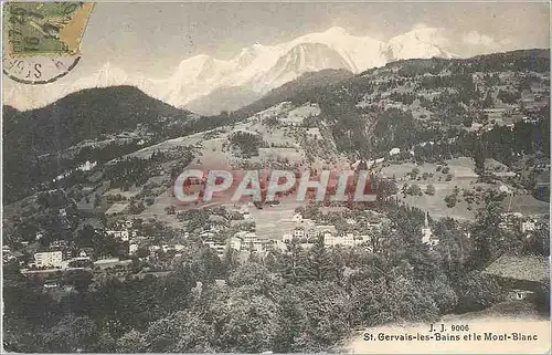 Cartes postales St Gervais les Bains et le Mont Blanc