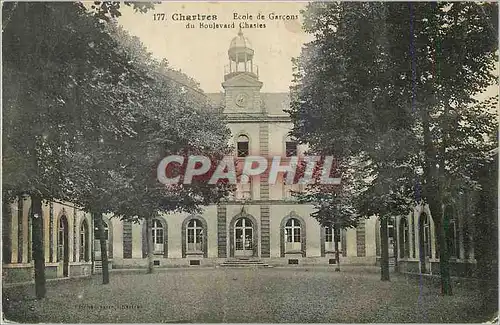 Cartes postales Chartres Ecole de Garcons du Boujevard Chasles