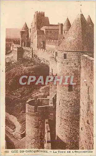 Cartes postales Cite de Carcassonne La Tour de L Inquisition