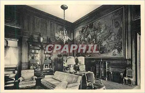 Cartes postales Chateau de Champs S et M Cabinet de travail