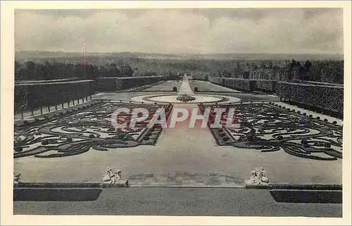 Cartes postales Chateau de Champs S et M Le parterre de broderie