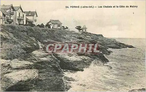 Cartes postales Pornic Loire Inf Les Chalets et la Cote de Malmy