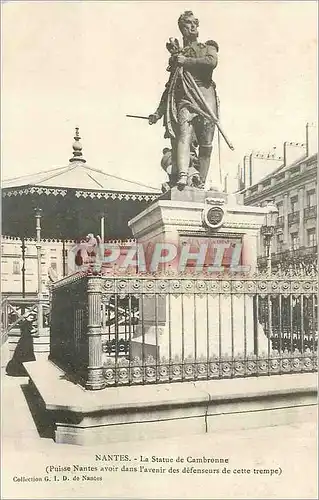 Ansichtskarte AK Nantes La Statue de Cambronne Puisse Nantes avoir dans l avenir des defenseurs de cette trempe
