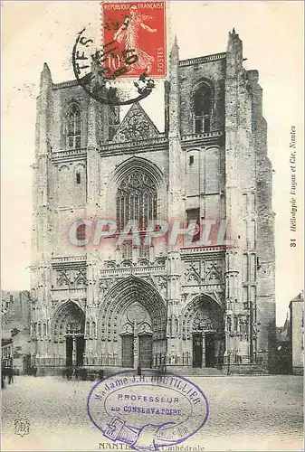 Cartes postales Nantes La Cathedrale