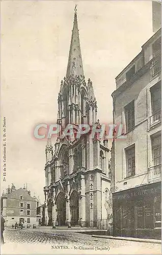 Ansichtskarte AK Nantes St Clement facade