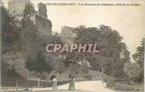 Ansichtskarte AK Chateaubriant Les Ruines du Chateau cote de la riviere