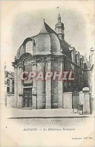 Cartes postales Alencon La Bibliotheque Municipale (carte 1900)
