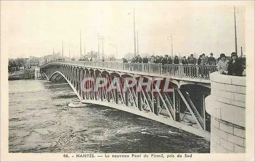 Cartes postales Nantes Le nouveau Pont de Pirmil pris du Sud