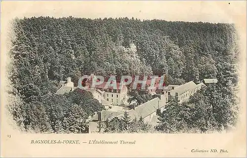 Ansichtskarte AK Bagnoles de l Orne L Etablissement Thermal (carte 1900)