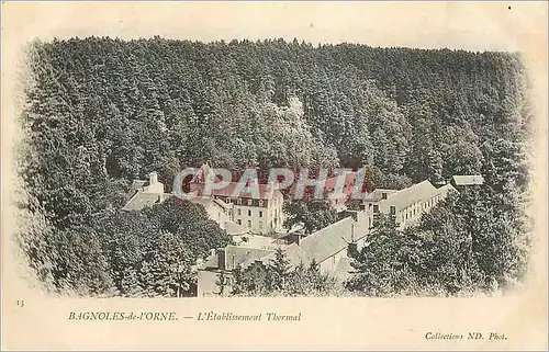 Cartes postales Bagnoles de l Orne L Etablissement Thermal (carte 1900)