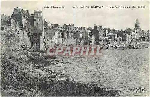 Ansichtskarte AK Cote d Emeraude Saint Servan Vue generale des Bas Sablons