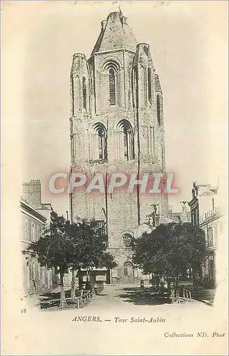 Cartes postales Angers Tour Saint Aubin (carte 1900)