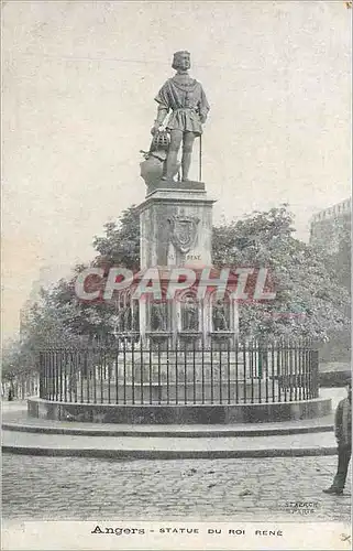 Cartes postales Angers Statue du Roi Rene