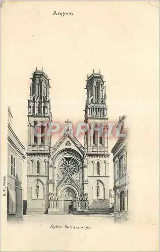 Cartes postales Angers Eglise Saint Joseph (carte 1900)