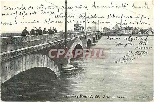 Cartes postales Les Ponts de Ce Pont sur la Loire Tramway