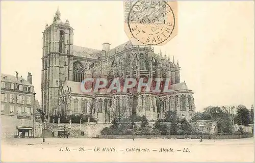 Cartes postales Le Mans Cathedrale Abside (carte 1900)