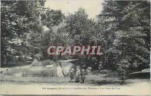 Cartes postales Angers M et L Jardin des Plantes Un coin du Lac