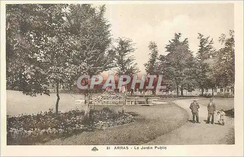 Cartes postales Arras Le Jardin Public