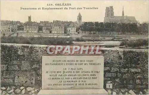 Cartes postales Orleans Panorama et Emplacement du Fort des Tourelles