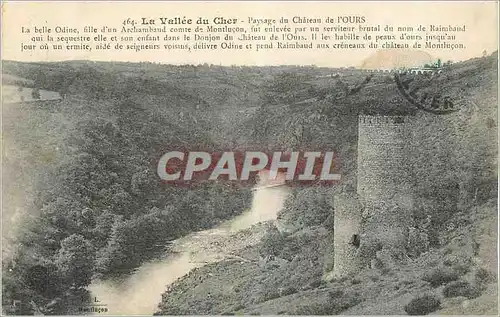Cartes postales La Vallee du Cher Paysage du Chateau de l Ours