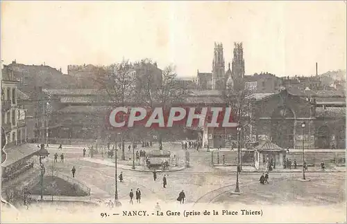 Ansichtskarte AK Nancy Le Gare prise de la Place Thiers