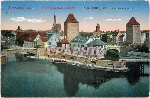Cartes postales Strasbourg Pres les ponts couverts