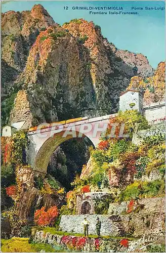 Cartes postales Grimaldi Ventimiglia Ponte San Luigi Fontiera Italo Francese